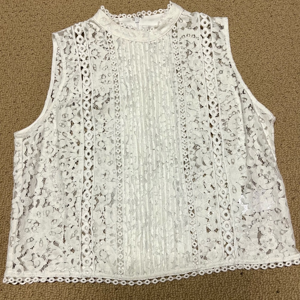 Bebe crochet blouse top